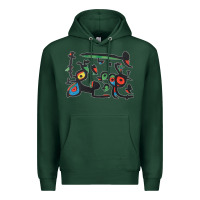 Sports Green Contemporary Miro Premium Hoodie - artisFamous
