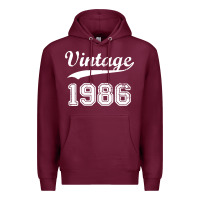 Burgundy vintage 1986 Premium Hoodie - artisFamous
