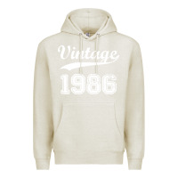 Oatmeal Heather vintage 1986 Premium Hoodie - artisFamous