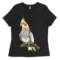 Black Cocktail Parrot Ladies Tee - LillyAllenDesigns
