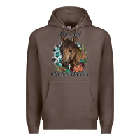 Coffee Just A Girl Who Loves Horses Premium Hoodie - artisFamous