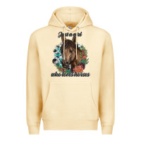 Pina Colada Just A Girl Who Loves Horses Premium Hoodie - artisFamous