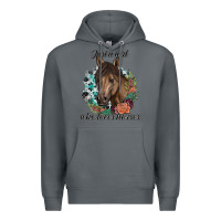 Rock Just A Girl Who Loves Horses Premium Hoodie - artisFamous