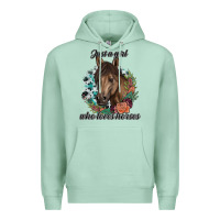 Seafoam Just A Girl Who Loves Horses Premium Hoodie - artisFamous