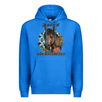 True Royal Just A Girl Who Loves Horses Premium Hoodie - artisFamous