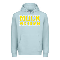 Blue Mist muck fichigan Premium Hoodie - artisFamous