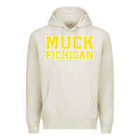 Oatmeal Heather muck fichigan Premium Hoodie - artisFamous
