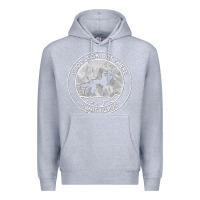 Heather Grey fantastic mr fox wolf canis mountain Premium Hoodie - artisFamous
