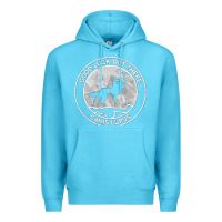 Ocean Blue fantastic mr fox wolf canis mountain Premium Hoodie - artisFamous