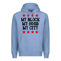 Colony Blue my block my hood my city Premium Hoodie - artisFamous