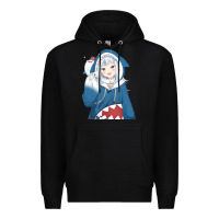 Black Smile Beautiful Gawr Gura Premium Hoodie - artisFamous