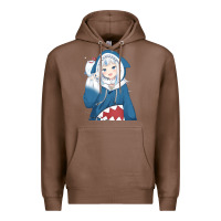 Chestnut Smile Beautiful Gawr Gura Premium Hoodie - artisFamous