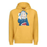 Mustard Smile Beautiful Gawr Gura Premium Hoodie - artisFamous