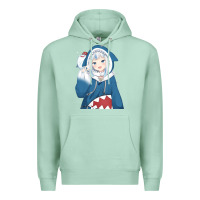 Seafoam Smile Beautiful Gawr Gura Premium Hoodie - artisFamous
