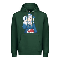 Sports Green Smile Beautiful Gawr Gura Premium Hoodie - artisFamous