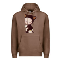 Chestnut Yoshitomo Nara Cute Cat Premium Hoodie - artisFamous