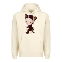 Sandshell Yoshitomo Nara Cute Cat Premium Hoodie - artisFamous