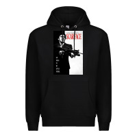 Black scarfaces Premium Hoodie - artisFamous