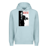 Blue Mist scarfaces Premium Hoodie - artisFamous