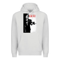 Dove Grey scarfaces Premium Hoodie - artisFamous