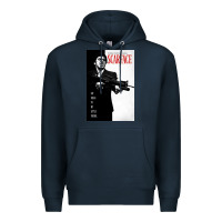 Navy scarfaces Premium Hoodie - artisFamous
