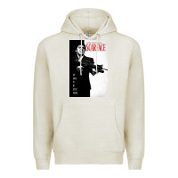 Oatmeal Heather scarfaces Premium Hoodie - artisFamous