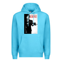 Ocean Blue scarfaces Premium Hoodie - artisFamous