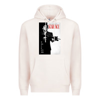 Pale Pink scarfaces Premium Hoodie - artisFamous