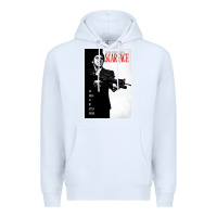 White scarfaces Premium Hoodie - artisFamous