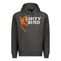 Charcoal Heather dirty bird Premium Hoodie - artisFamous