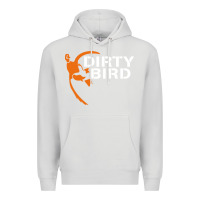 Dove Grey dirty bird Premium Hoodie - artisFamous