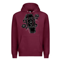 Burgundy alkaline trio Premium Hoodie - artisFamous
