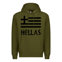 Army Green greece hellas Premium Hoodie - artisFamous