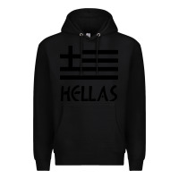 Black greece hellas Premium Hoodie - artisFamous