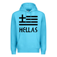 Ocean Blue greece hellas Premium Hoodie - artisFamous