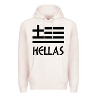 Pale Pink greece hellas Premium Hoodie - artisFamous