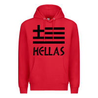 Red greece hellas Premium Hoodie - artisFamous