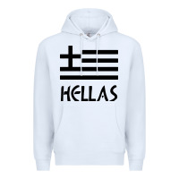 White greece hellas Premium Hoodie - artisFamous