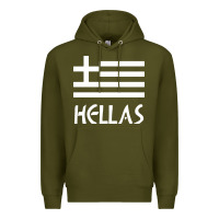 Army Green greece hellas Premium Hoodie - artisFamous