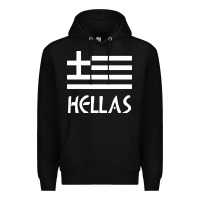 Black greece hellas Premium Hoodie - artisFamous