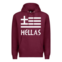 Burgundy greece hellas Premium Hoodie - artisFamous