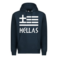 Navy greece hellas Premium Hoodie - artisFamous