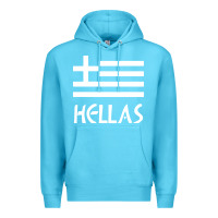 Ocean Blue greece hellas Premium Hoodie - artisFamous