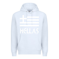 White greece hellas Premium Hoodie - artisFamous