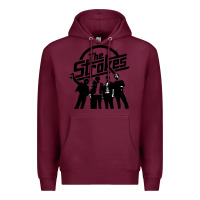 Burgundy Black Man Premium Hoodie - artisFamous