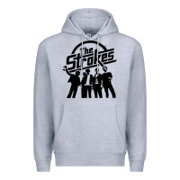 Heather Grey Black Man Premium Hoodie - artisFamous