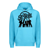 Ocean Blue Black Man Premium Hoodie - artisFamous