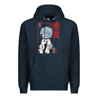 Navy aesthetic evangelion Premium Hoodie - artisFamous