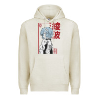 Oatmeal Heather aesthetic evangelion Premium Hoodie - artisFamous