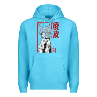 Ocean Blue aesthetic evangelion Premium Hoodie - artisFamous